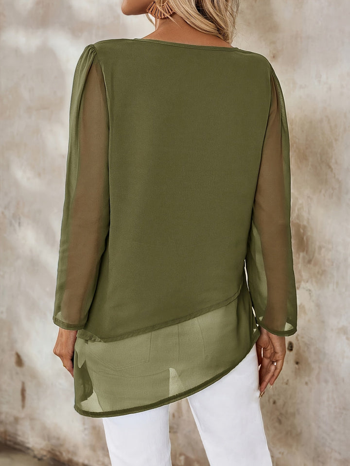 Annika | Lagdelt Flydende Bluse