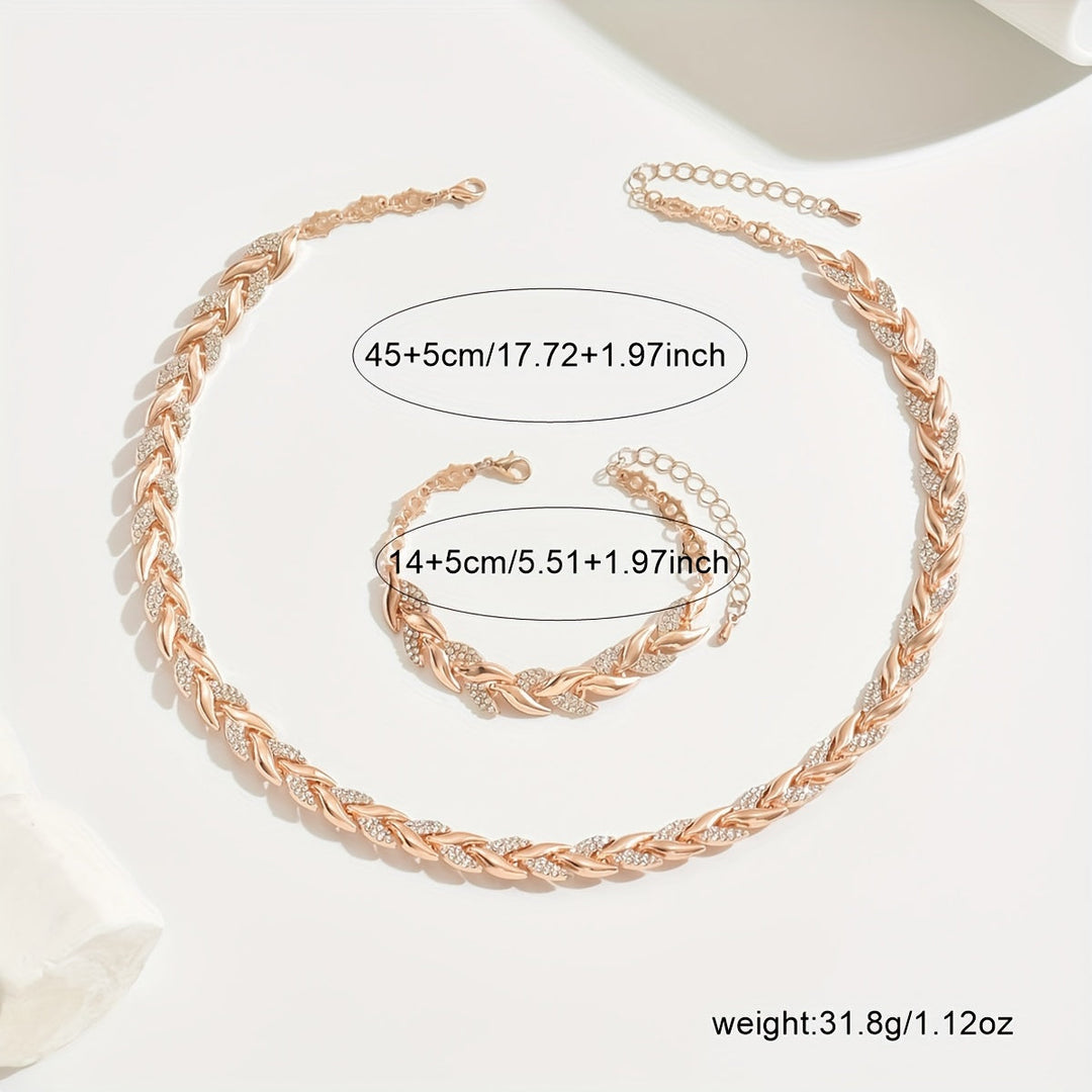 Marlene | Elegant Halskæde- og Armbåndsæt
