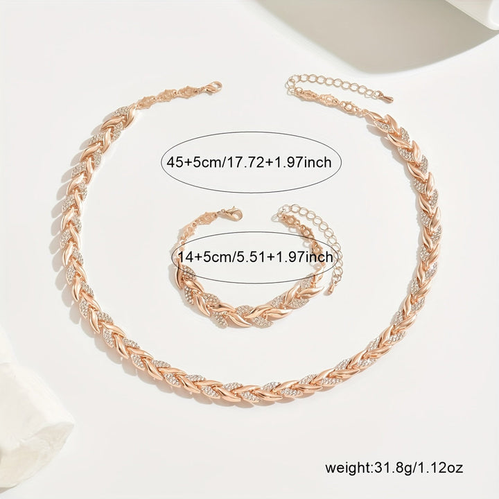 Marlene | Elegant Halskæde- og Armbåndsæt