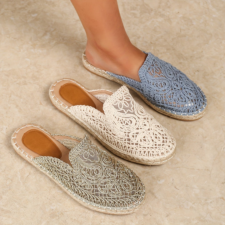 Bonnie | Vævede Slip-On Mules