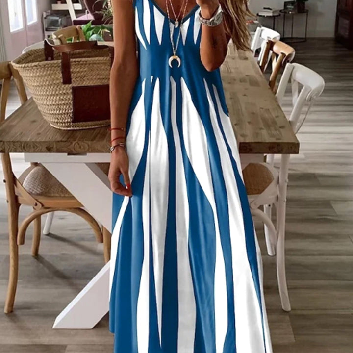 Nadine | Flowing V-Hals Maxi Kjole