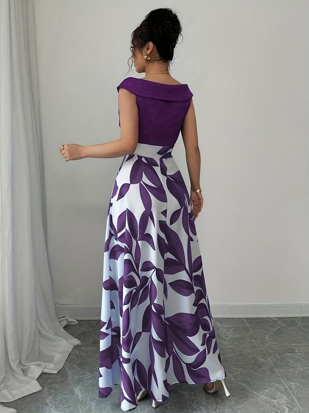 Lucille | Elegant Floral Maxi Kjole