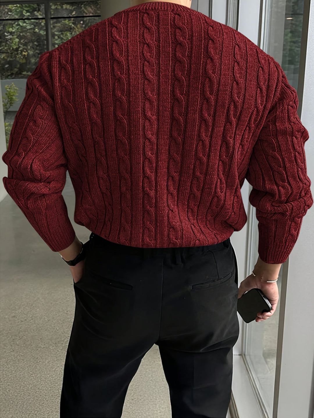 Jonas | Kabelstrikket Crew Neck Sweater