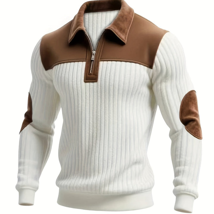 Roland | To-farvet Quarter-Zip Pullover