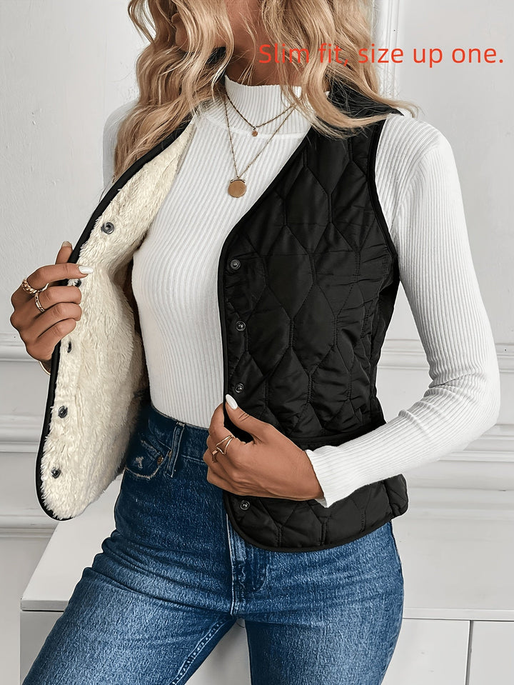Kendra | Vendbar Quiltet Vest