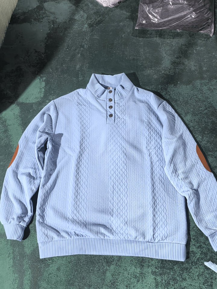 Ronan | Ståkrave Knap Henley Sweater