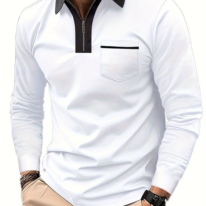 Curtis | Raffineret Zip-Krave Polo Shirt