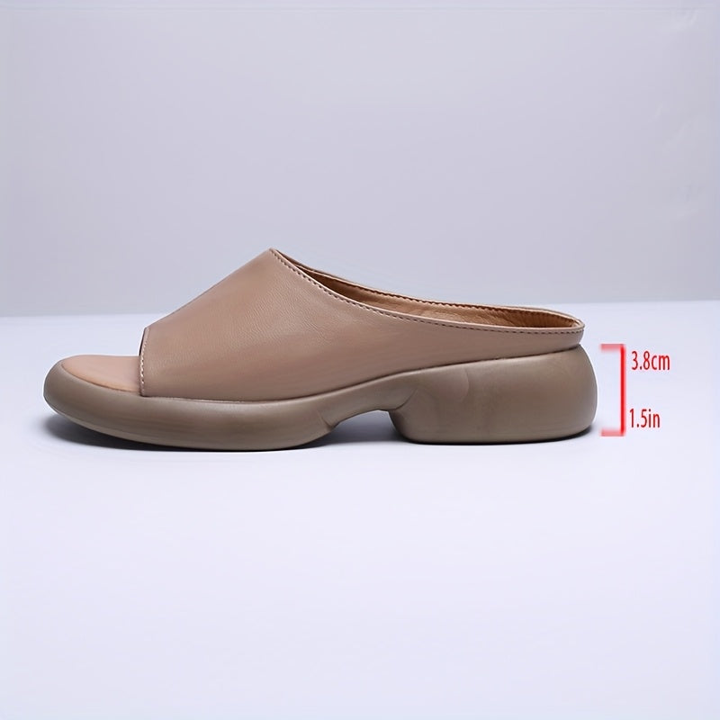Cora | Elegant Platform Slide Sandaler