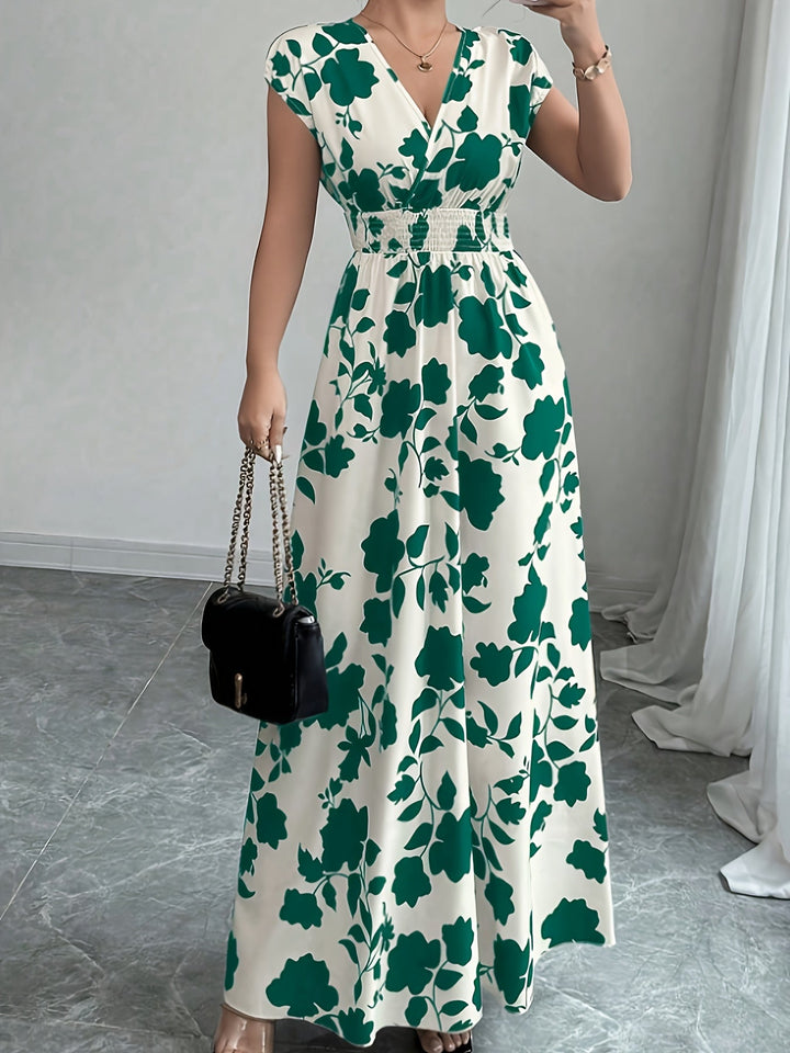 Delilah | Flydende Blomster Maxi Kjole