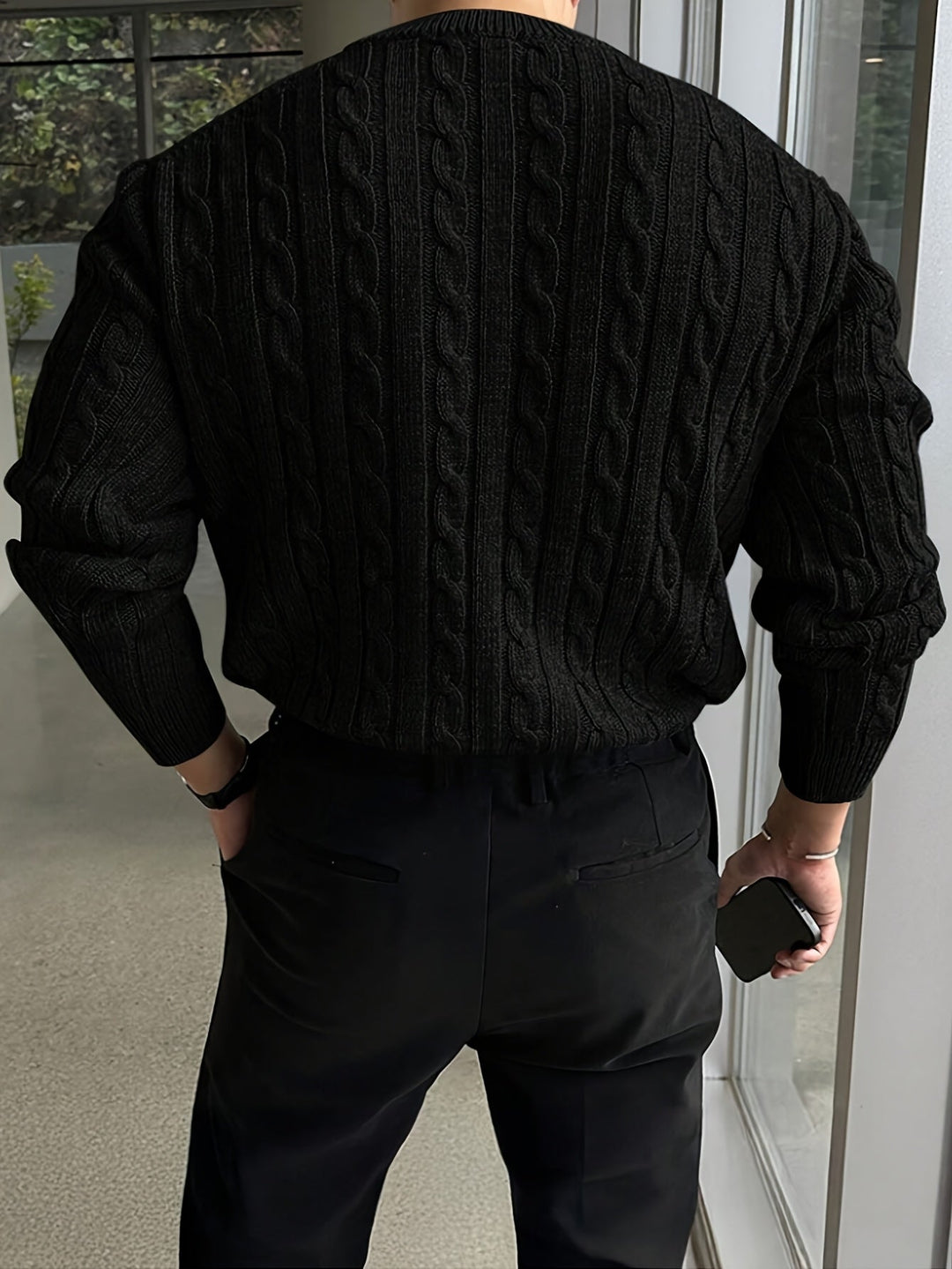 Jonas | Kabelstrikket Crew Neck Sweater
