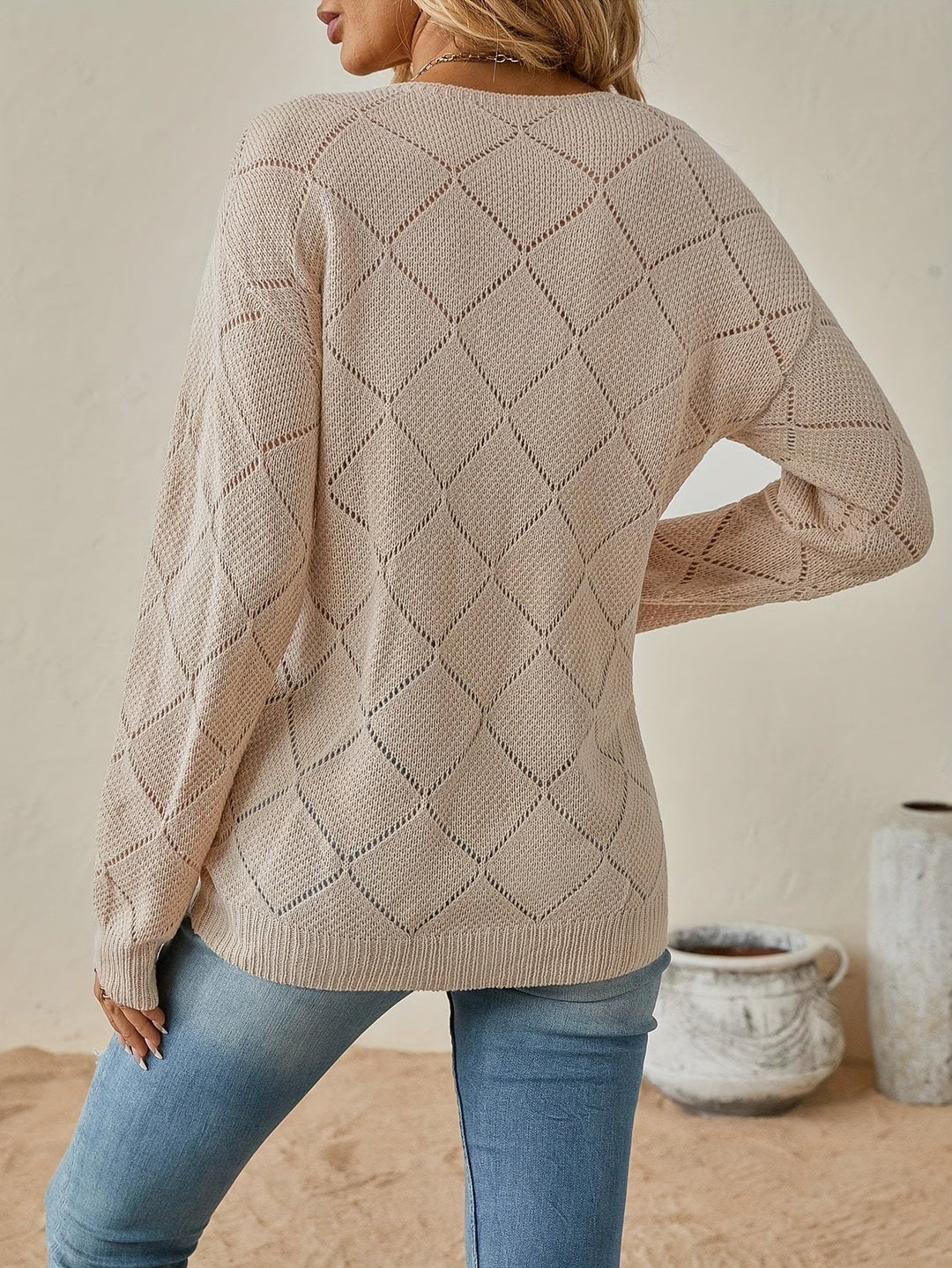 Camryn | Åben V-Hals Sweater