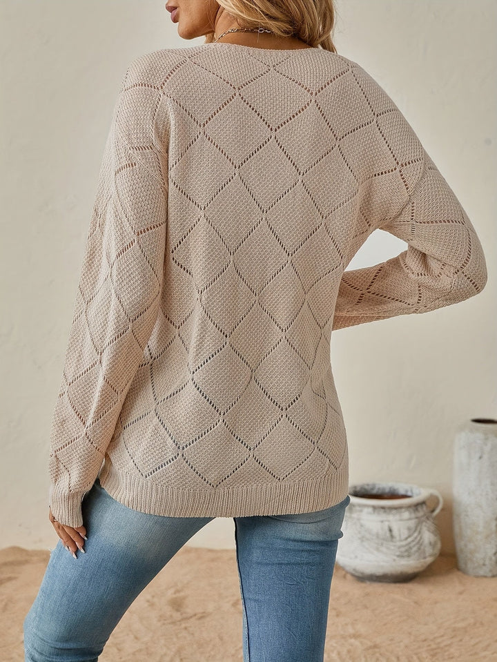 Camryn | Åben V-Hals Sweater