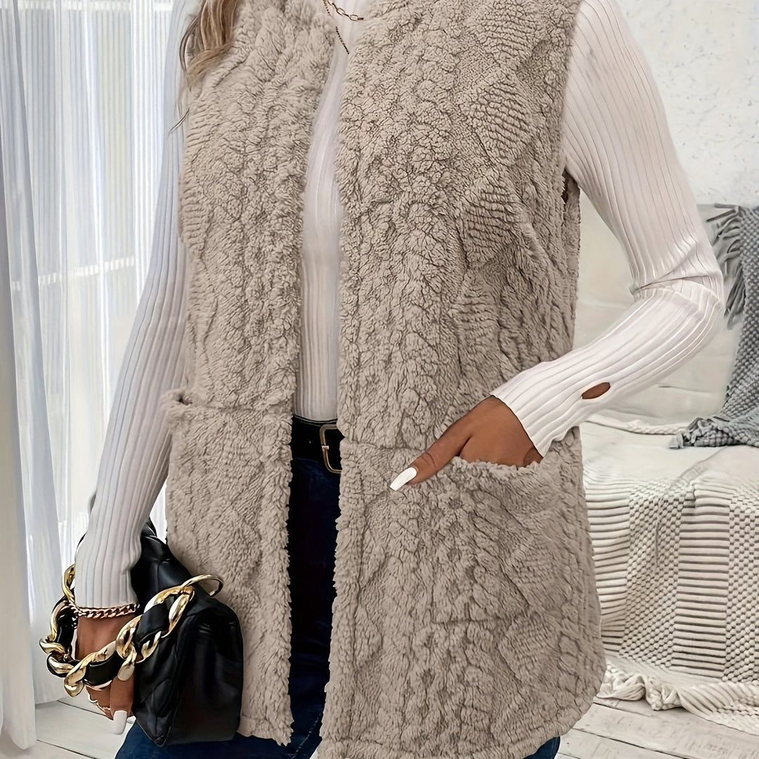 Brenna | Cozy Textured Sleeveless Vest