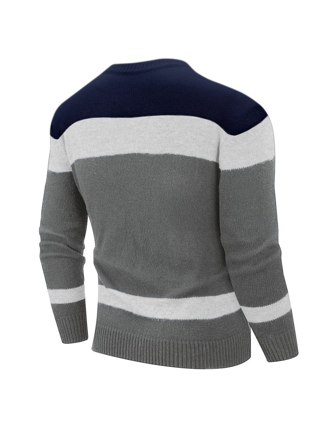 Ethan | Farveblok Strikket Sweater