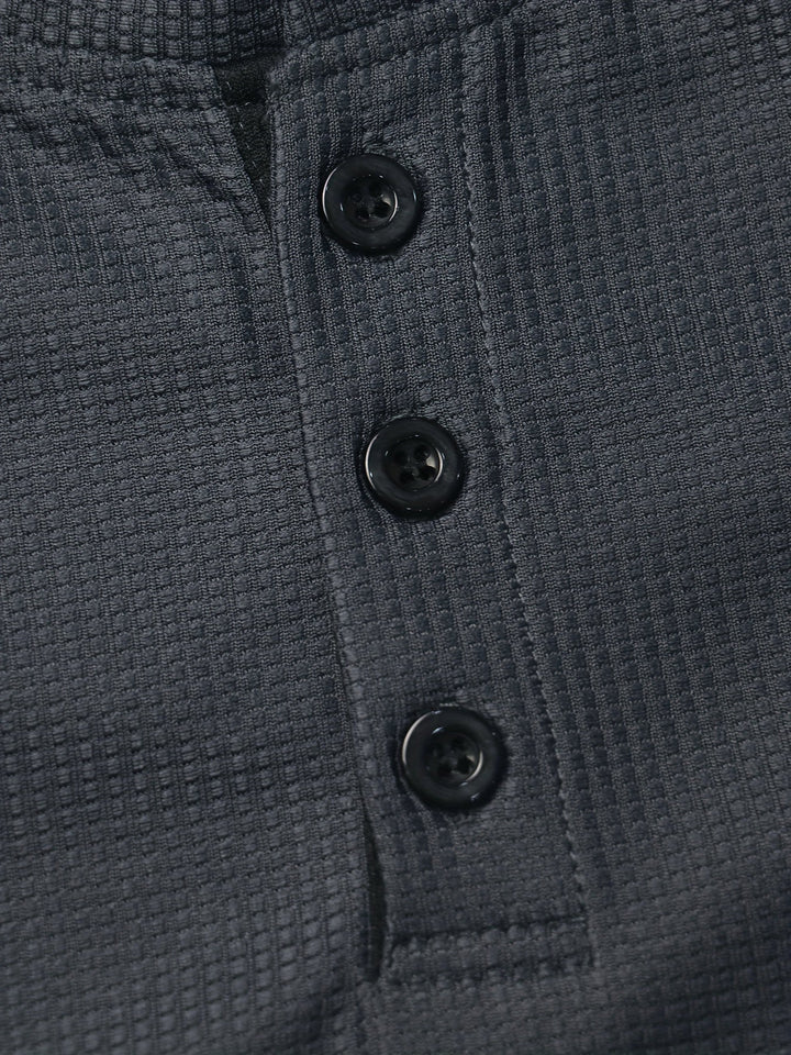 Graham | Klassisk Button Henley Skjorte