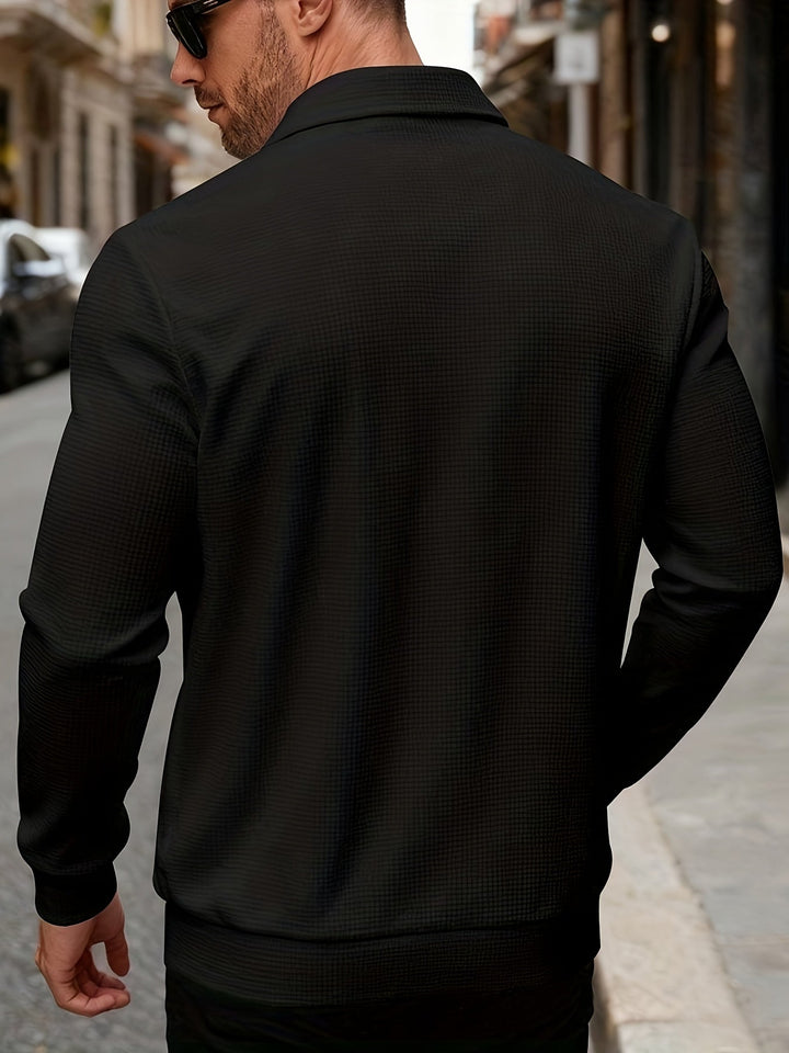 Cameron | Tekstureret Zip Jakke