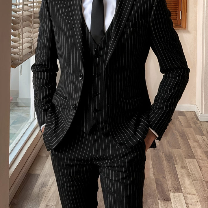 Sullivan | Pinstripe Tre-delt Jakkesæt