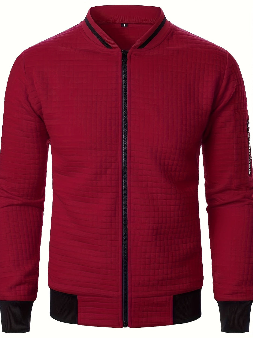 Raymond | Tekstureret Zip-Up Bomberjakke