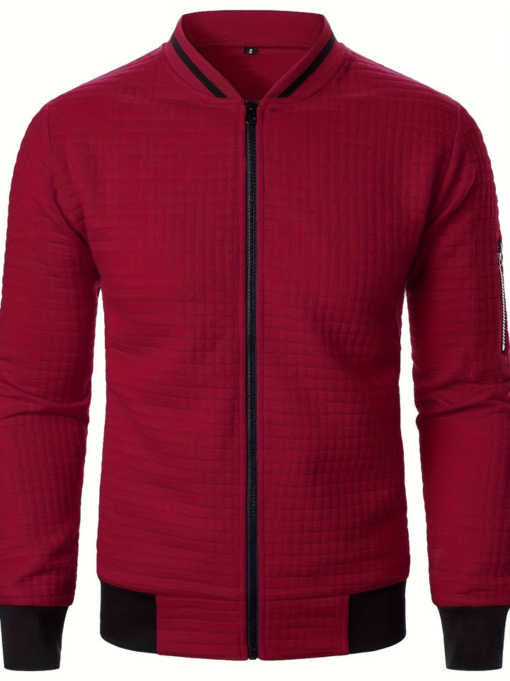 Raymond | Tekstureret Zip-Up Bomberjakke
