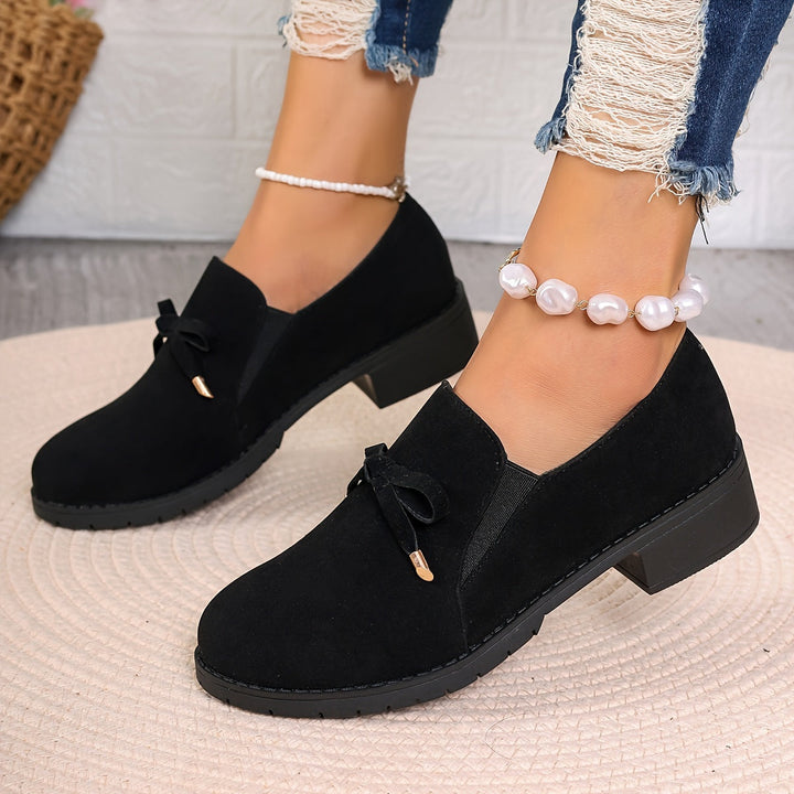 Nadia | Slips-on Loafers med Sløjfe