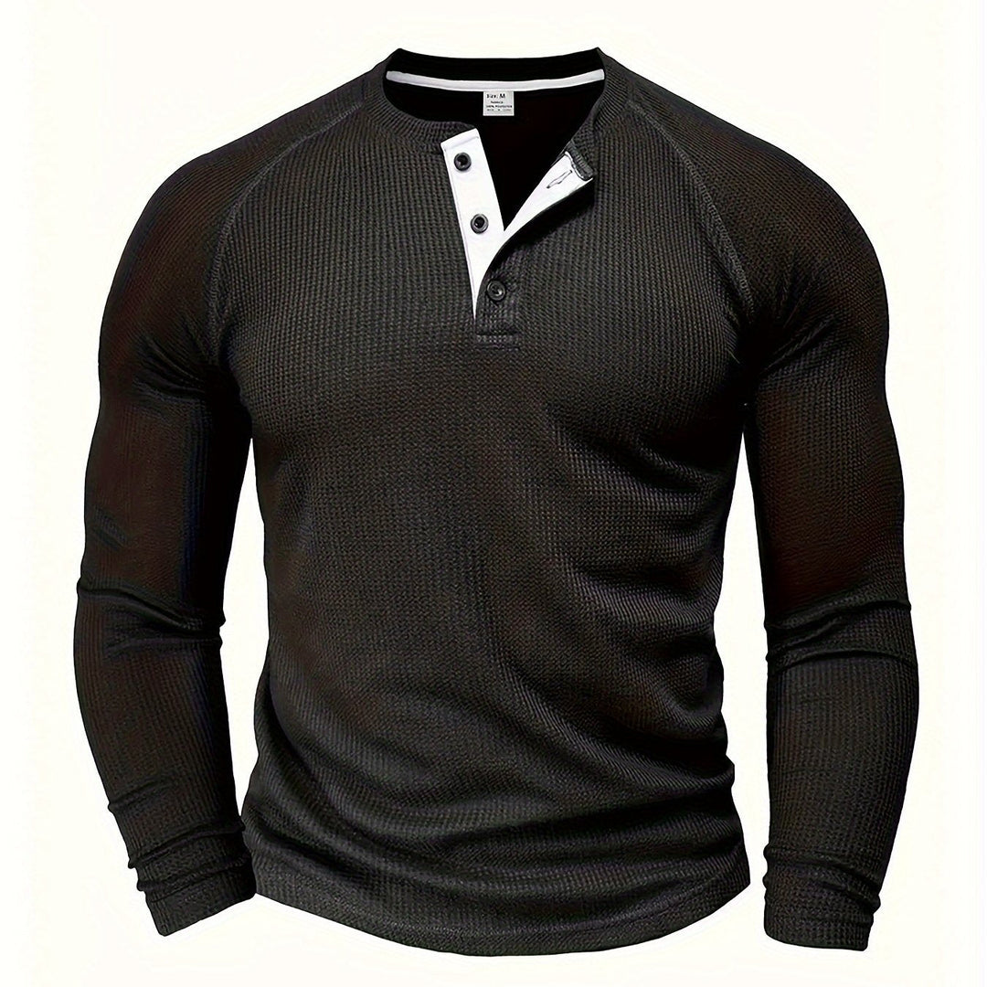 Graham | Klassisk Button Henley Skjorte