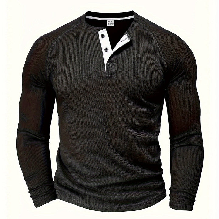 Graham | Klassisk Button Henley Skjorte