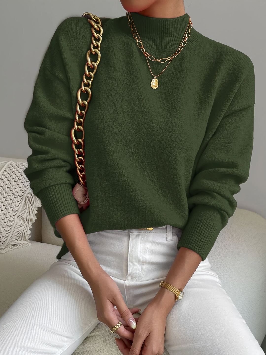 Lorelei | Raffineret Mock Neck Sweater