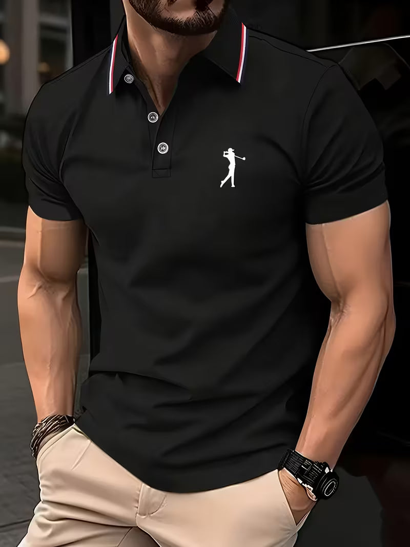 Arnold | Casual Kortærmet Golftrykt Skjorte