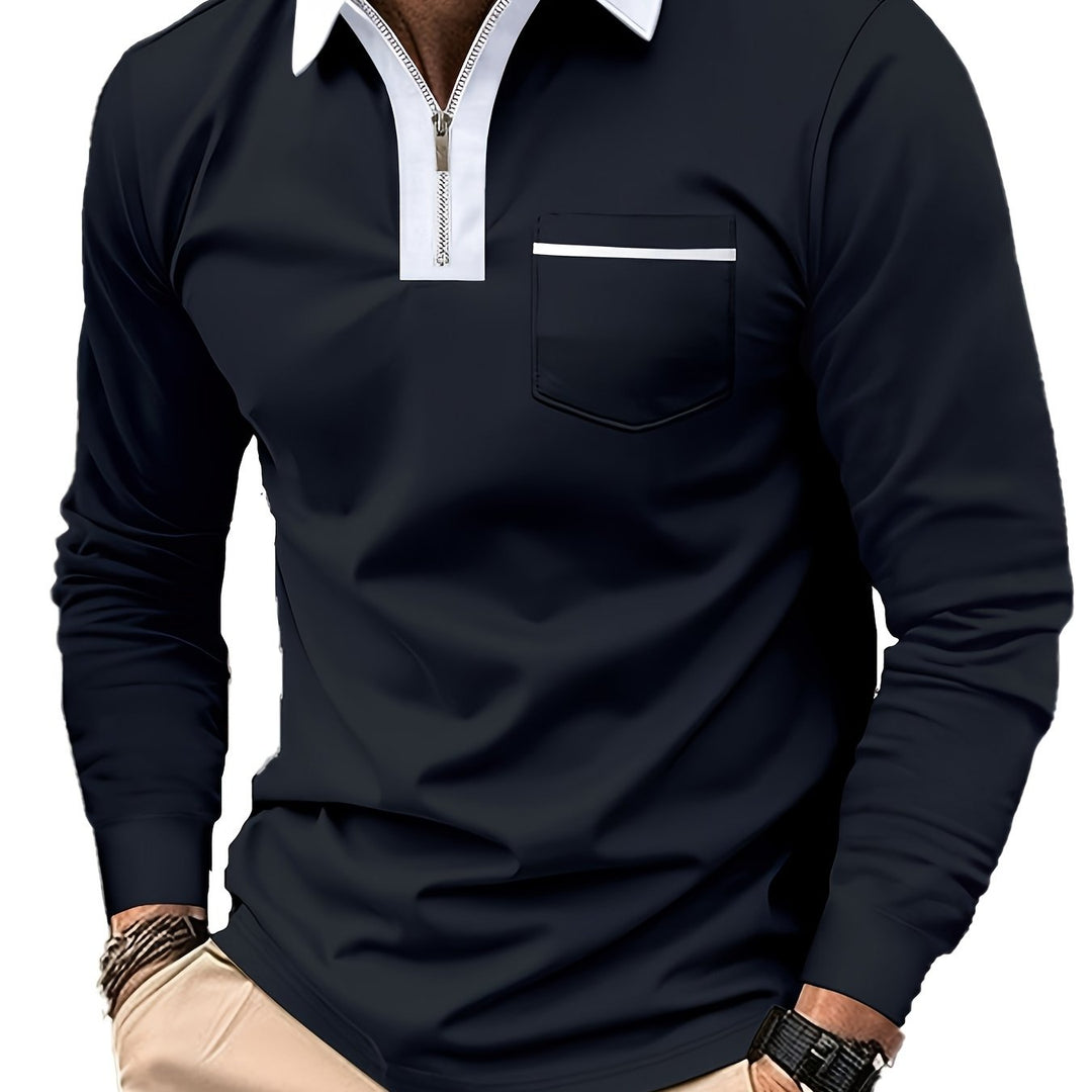 Curtis | Raffineret Zip-Krave Polo Shirt