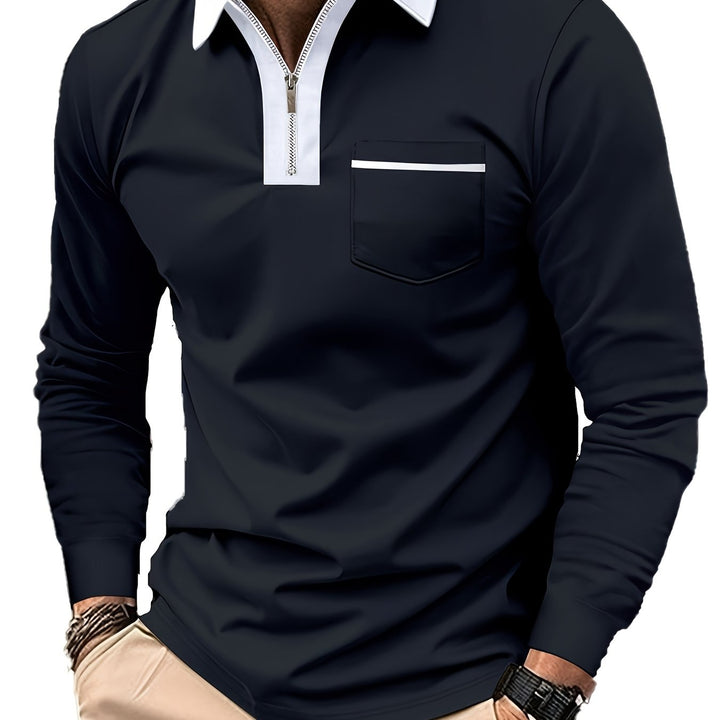 Curtis | Raffineret Zip-Krave Polo Shirt