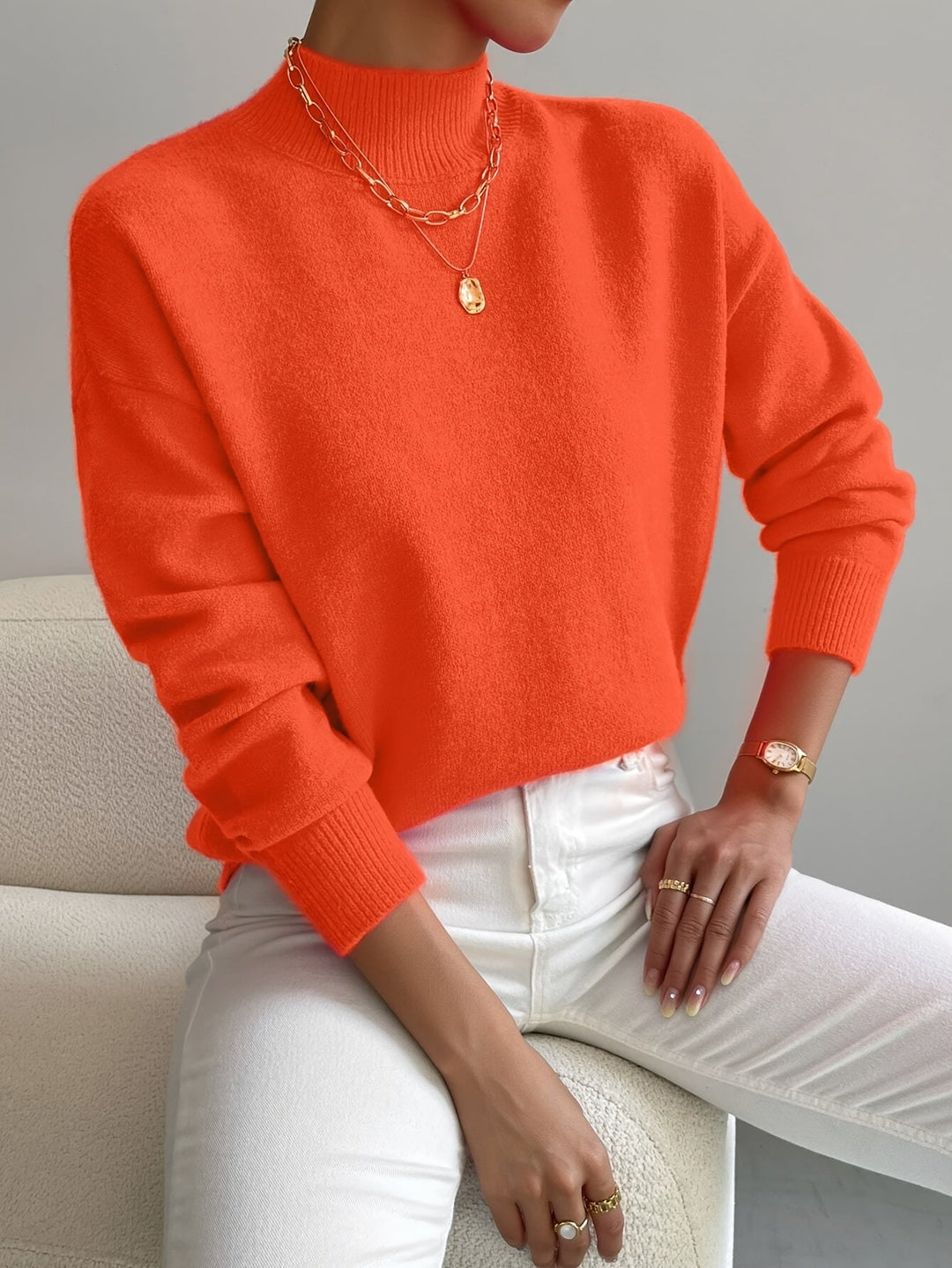 Lorelei | Raffineret Mock Neck Sweater