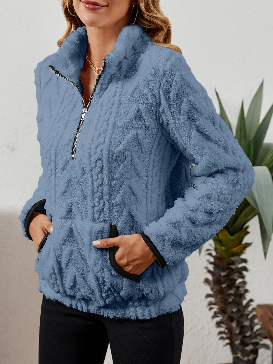 Delilah | Cozy Half-Zip Pullover