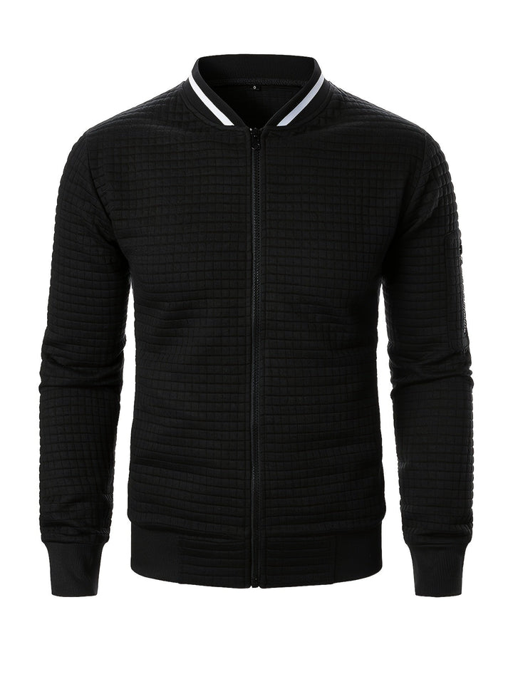 Raymond | Tekstureret Zip-Up Bomberjakke