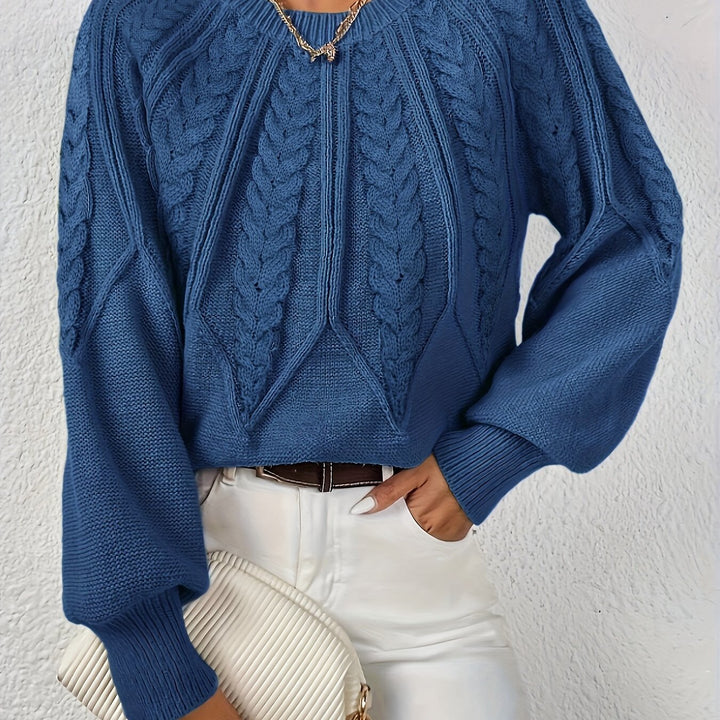 Eleanor | Afslappet Kabelstrik Sweater