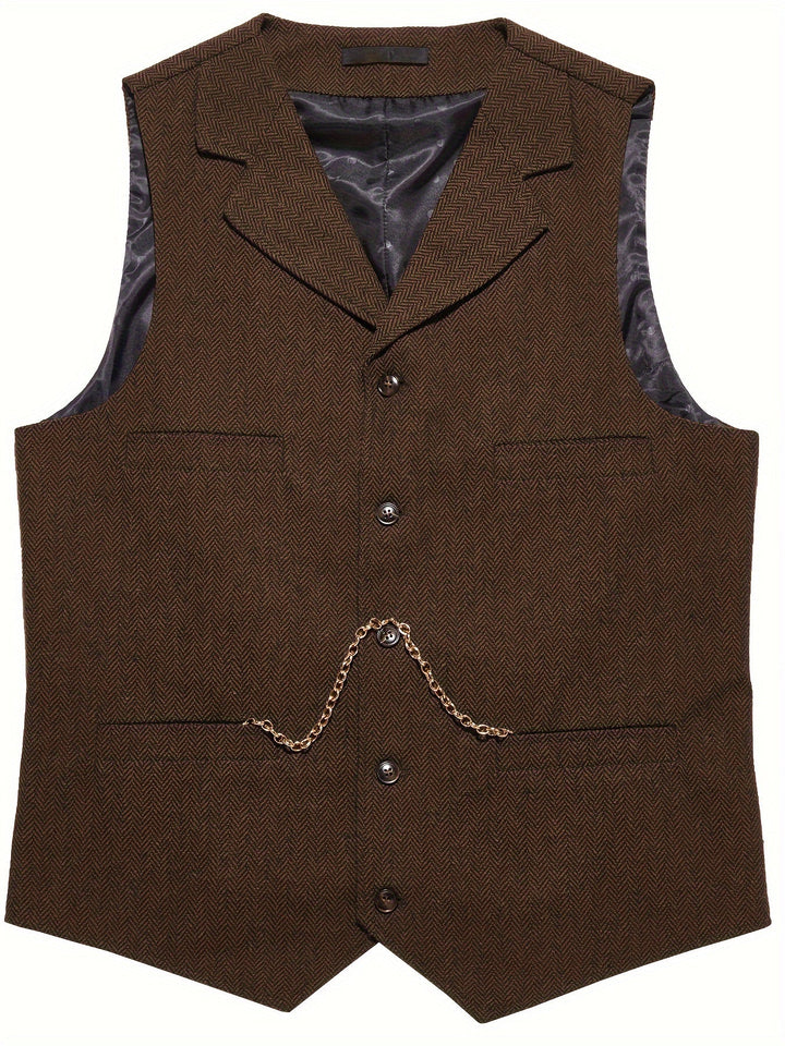 Byron | Raffineret Herringbone Vest