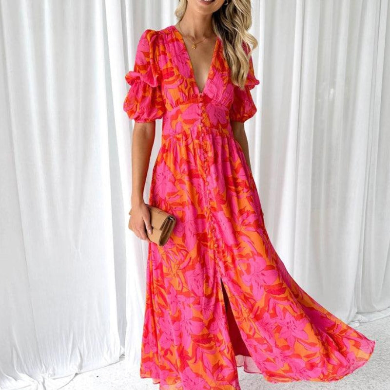 Valentina | Elegant Sommer Maxi Kjole