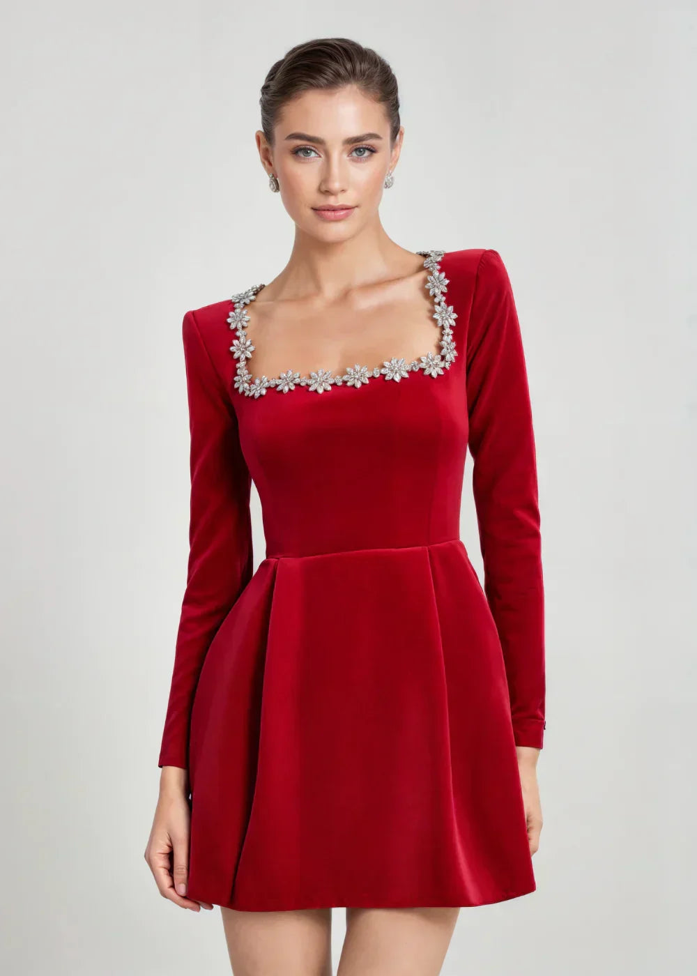 Brielle | Elegant Velvet Mini Kjole