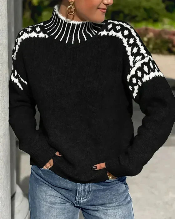 Aurelia | Hyggelig Mønstret Sweater