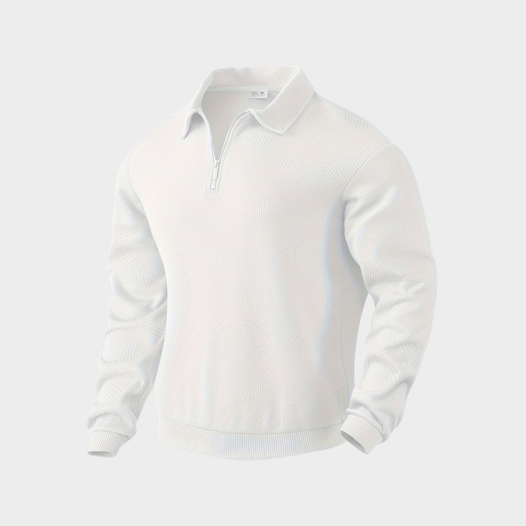 Hudson | Tekstureret Half-Zip Pullover