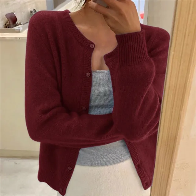 Delphina | Blød Knap-Front Cardigan
