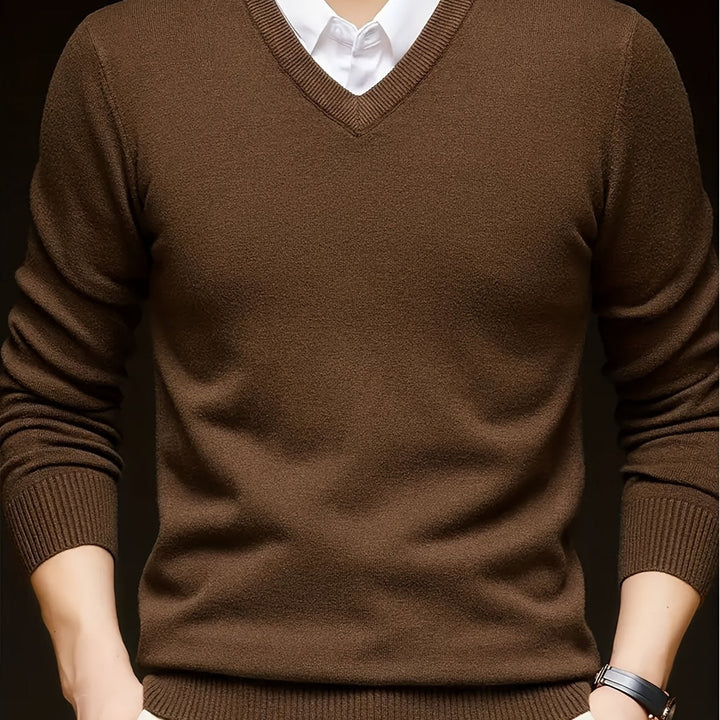 Hugh | Raffineret V-Hals Sweater