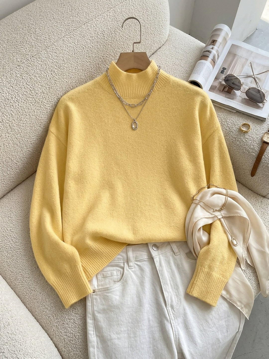 Lorelei | Raffineret Mock Neck Sweater