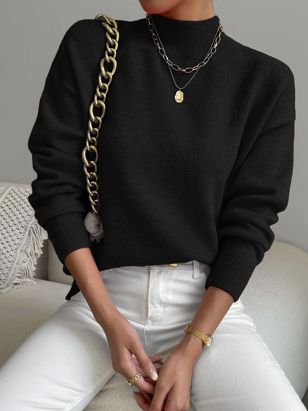 Lorelei | Raffineret Mock Neck Sweater