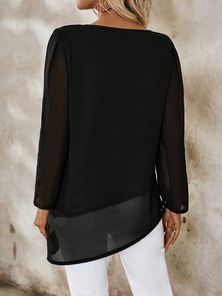 Annika | Lagdelt Flydende Bluse