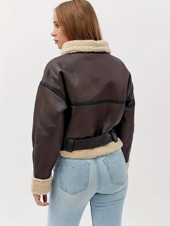 Cassidy | Cozy-Lined Moto Jakke