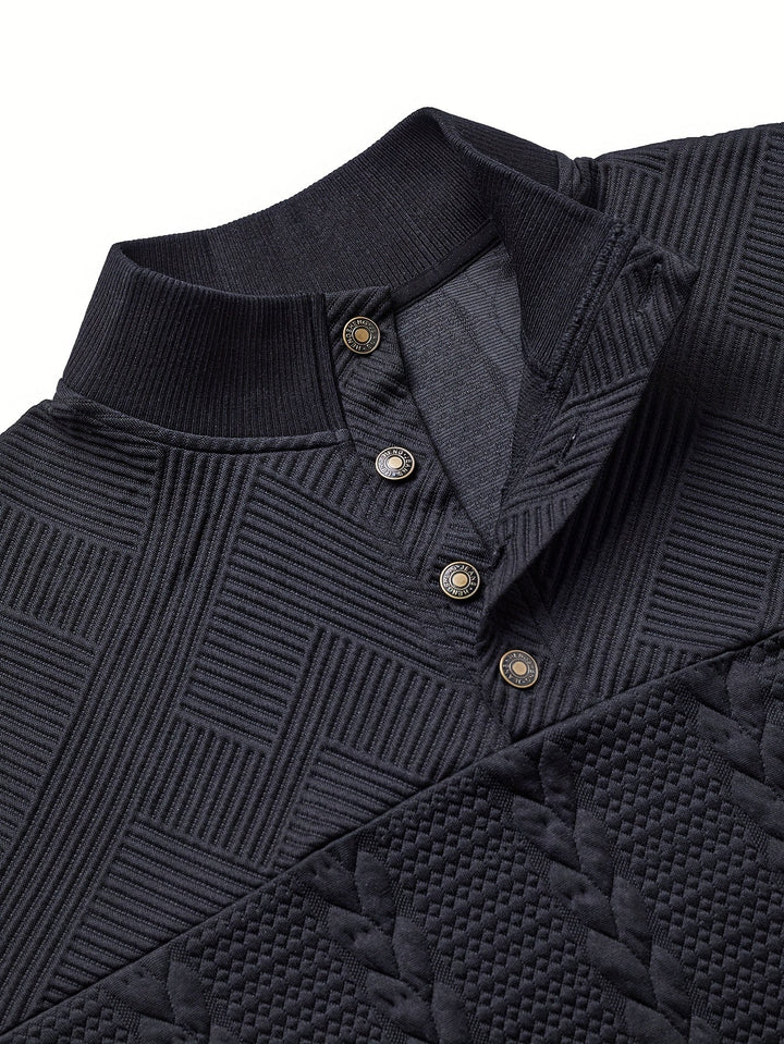 Sterling | Tekstureret Stand-Krave Pullover