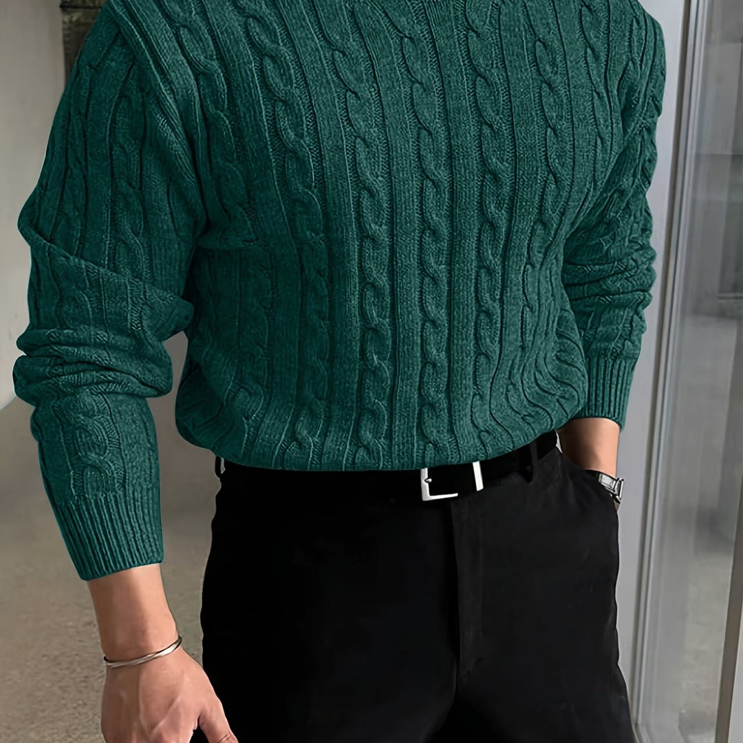 Jonas | Kabelstrikket Crew Neck Sweater