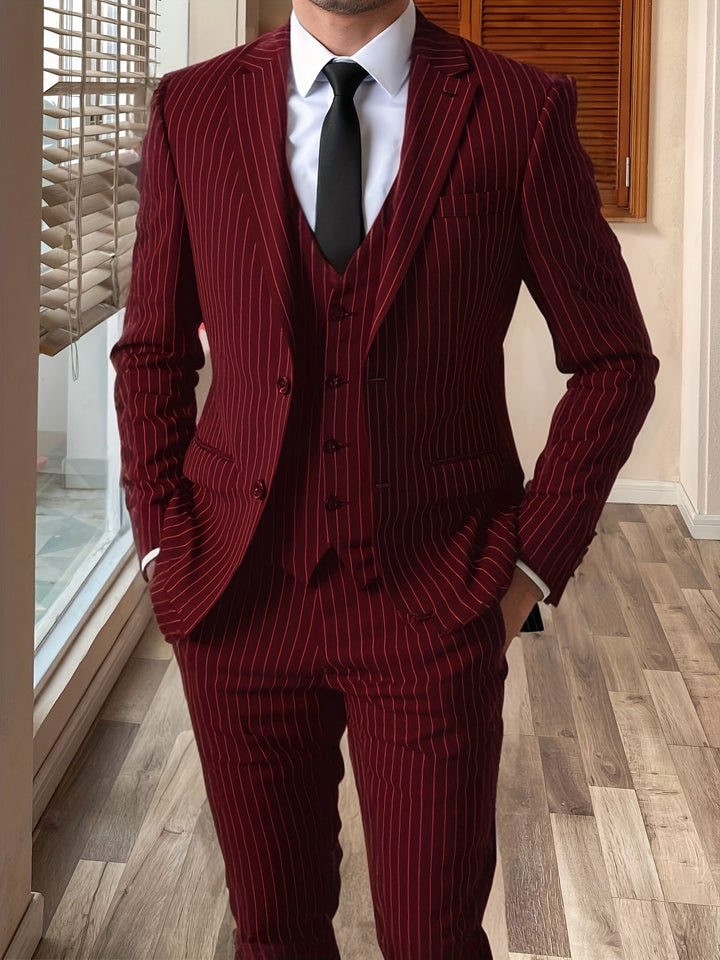 Sullivan | Pinstripe Tre-delt Jakkesæt