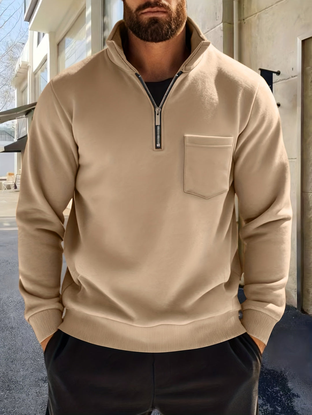 Emmett | Raffineret Half-Zip Pullover