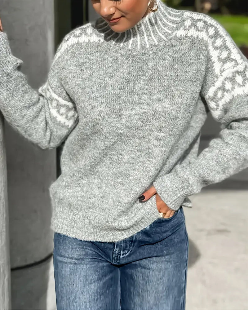 Aurelia | Hyggelig Mønstret Sweater